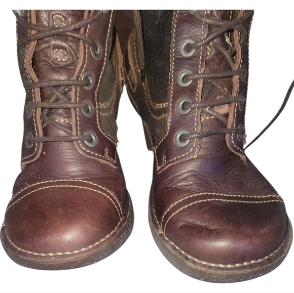Art Metropolitan Soul *THE Art Company* Brown Leather Lace-Up Combat Boots 37 - Picture 2 of 10